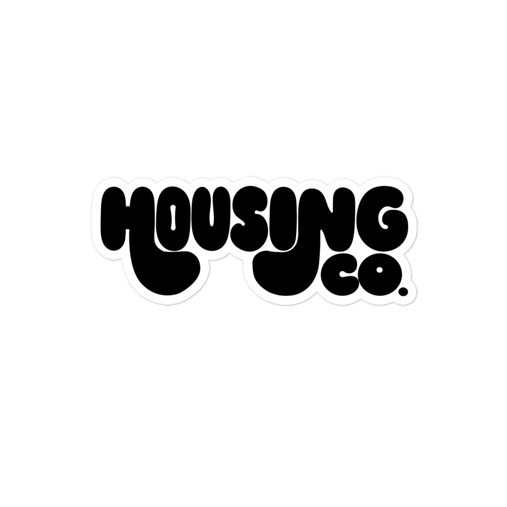 Housing Co. Bubble Letter Sticker