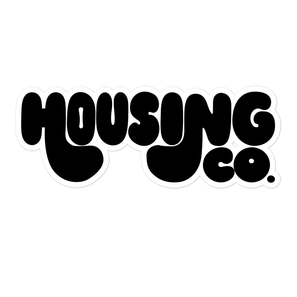 Housing Co. Bubble Letter Sticker