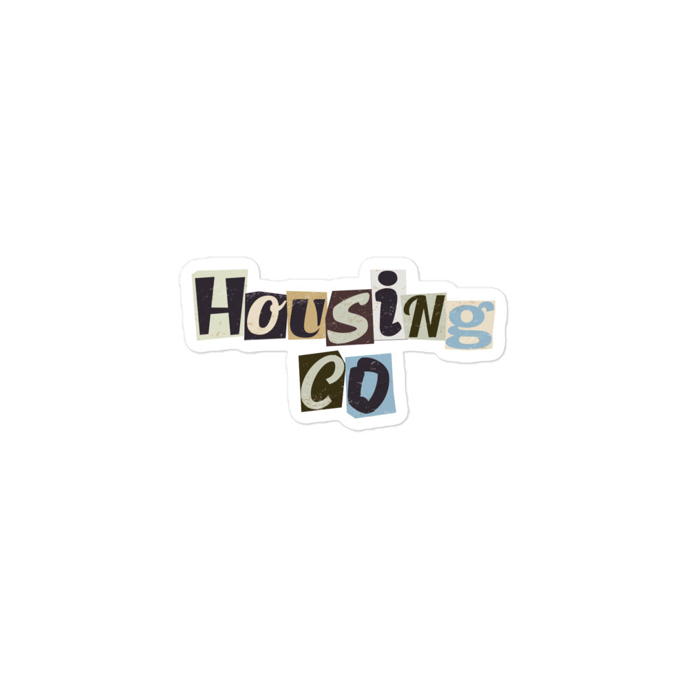 Housing Co. Magazine Lettering Sticker