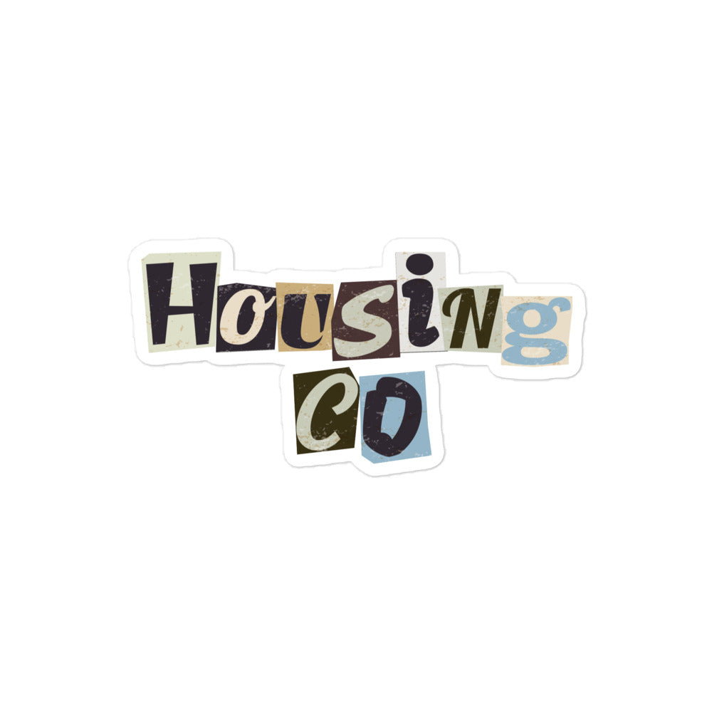 Housing Co. Magazine Lettering Sticker