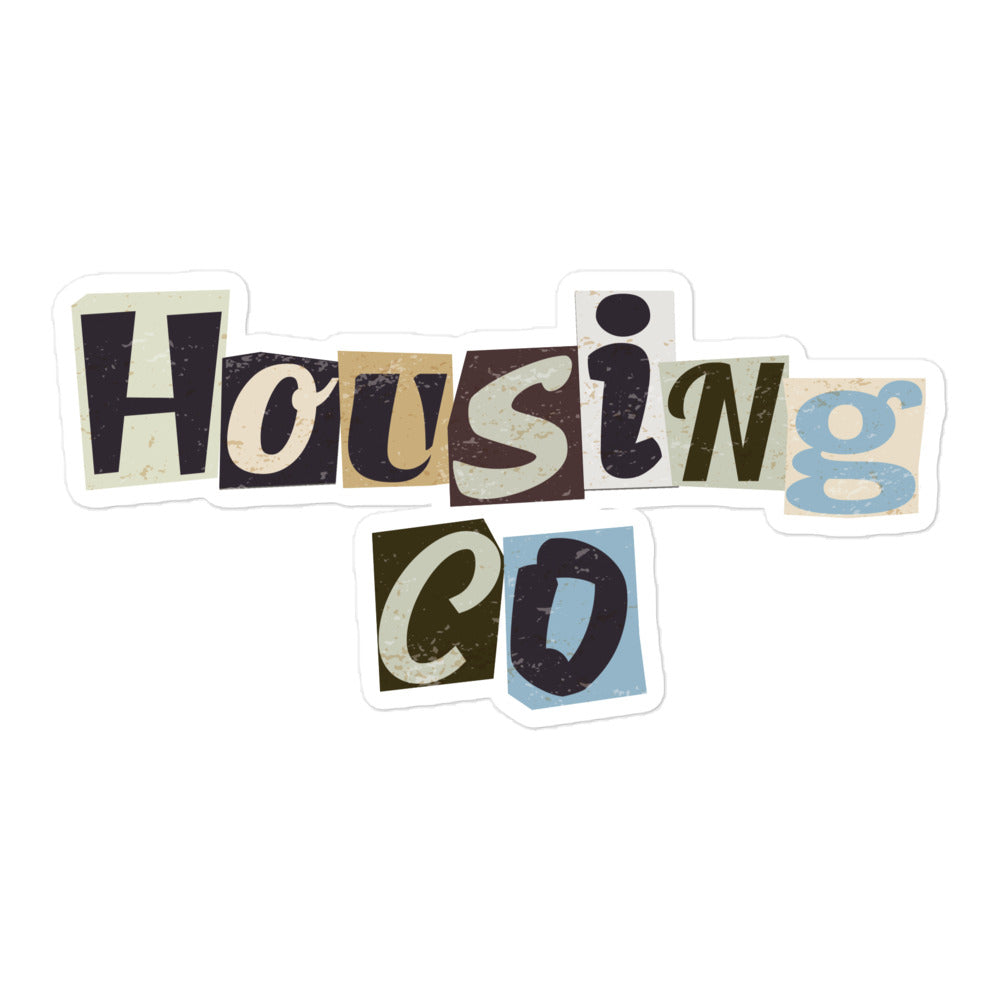 Housing Co. Magazine Lettering Sticker